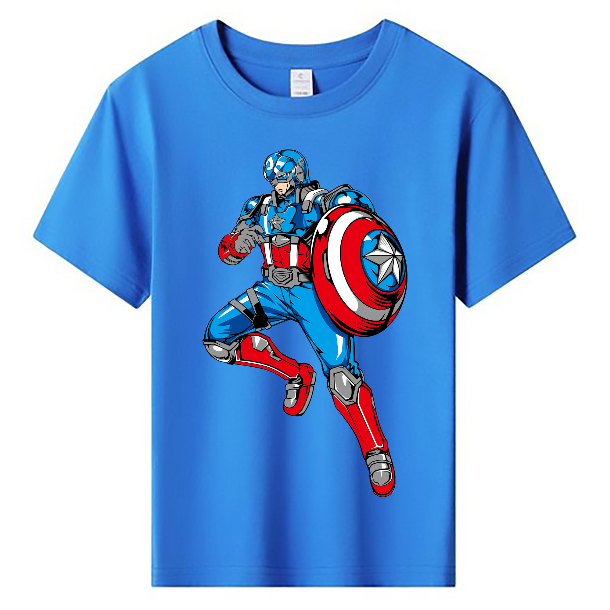 （画像用） アベンジャーズ The Avengers 綿100％キッズTシャツ（フロントプリント）